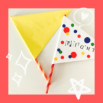 親子でおりがみ遊び☆＜おうえんフラッグ＞の作り方